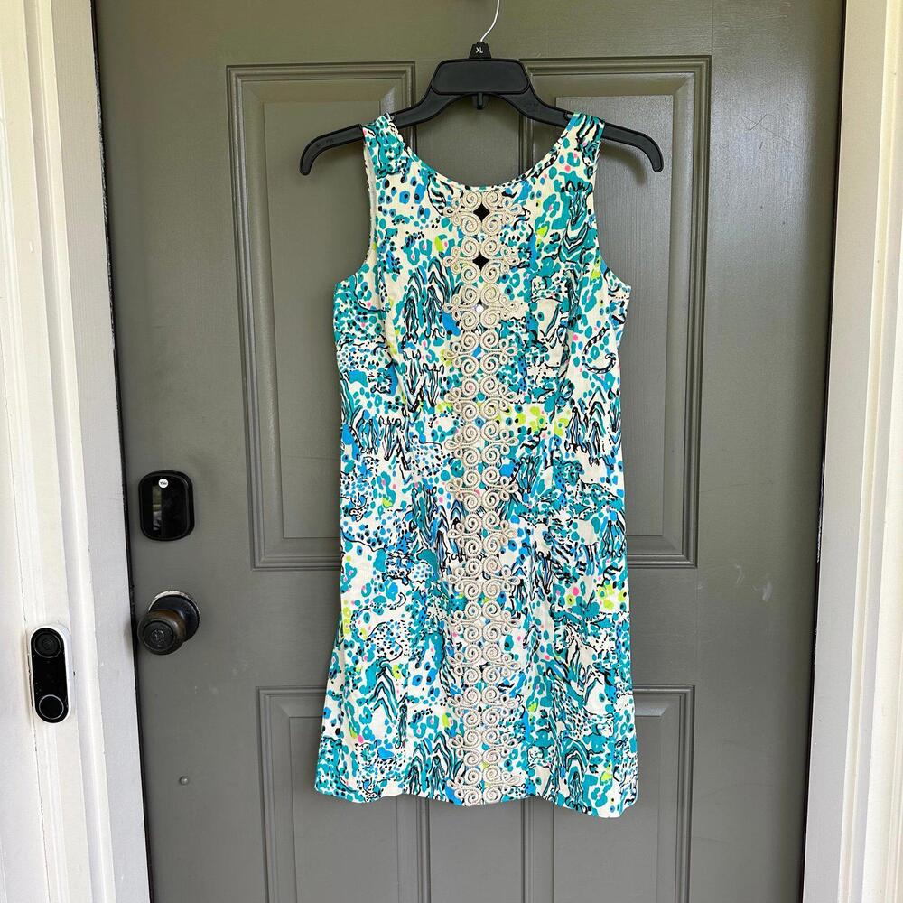 Lilly Pulitzer Ember Sea Oats Escapades Everglade Shift Dress 2 - Picture 1 of 5